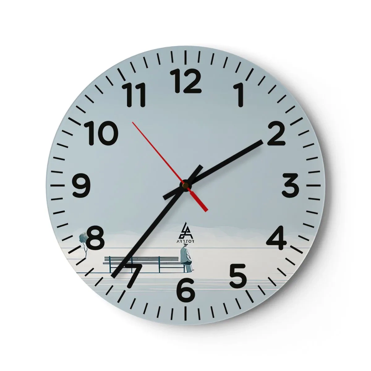 Horloge murale - Pendule murale - Oui, j'attends. - 30x30 cm