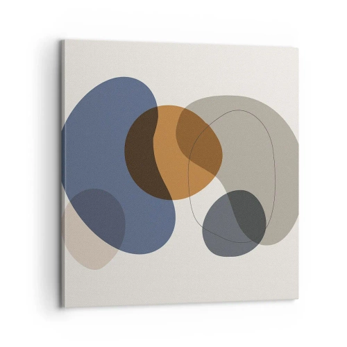 Impression sur toile - Image sur toile - Gouttes de couleur - 60x60 cm