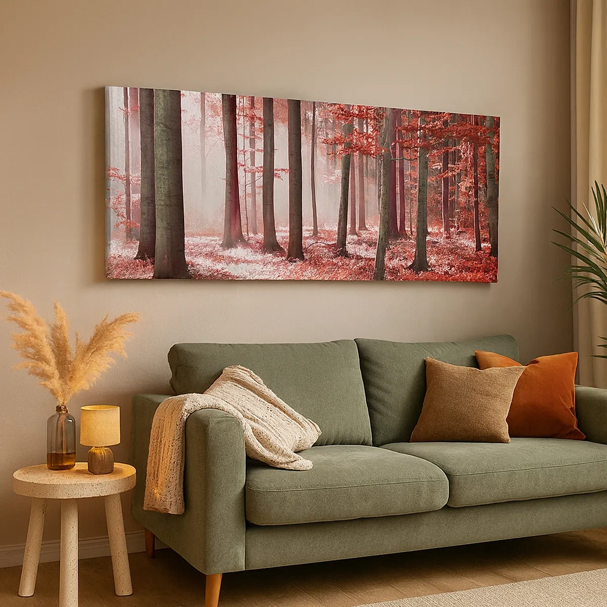 Impression sur toile - Image sur toile - Le rouge est tout aussi beau - 30x30 cm