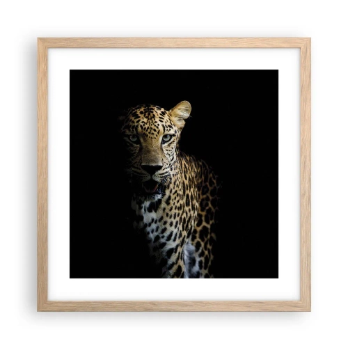 Affiche dans un chêne clair - Poster - Beauté sombre - 40x40 cm