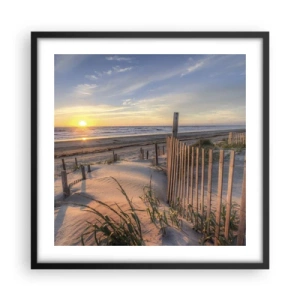 Affiche dans un cadre noir - Poster - Ombre et brillance du vent - 50x50 cm