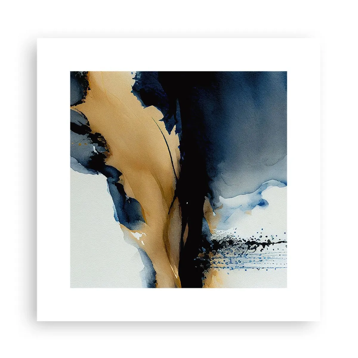 Affiche - Poster - Derrière le rideau - 30x30 cm