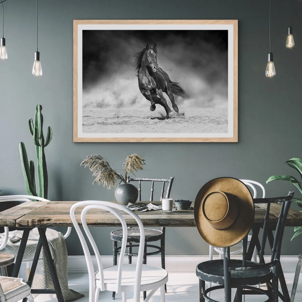 Affiche dans un chêne clair - Poster - Digne de l'émir lui-même - 50x40 cm