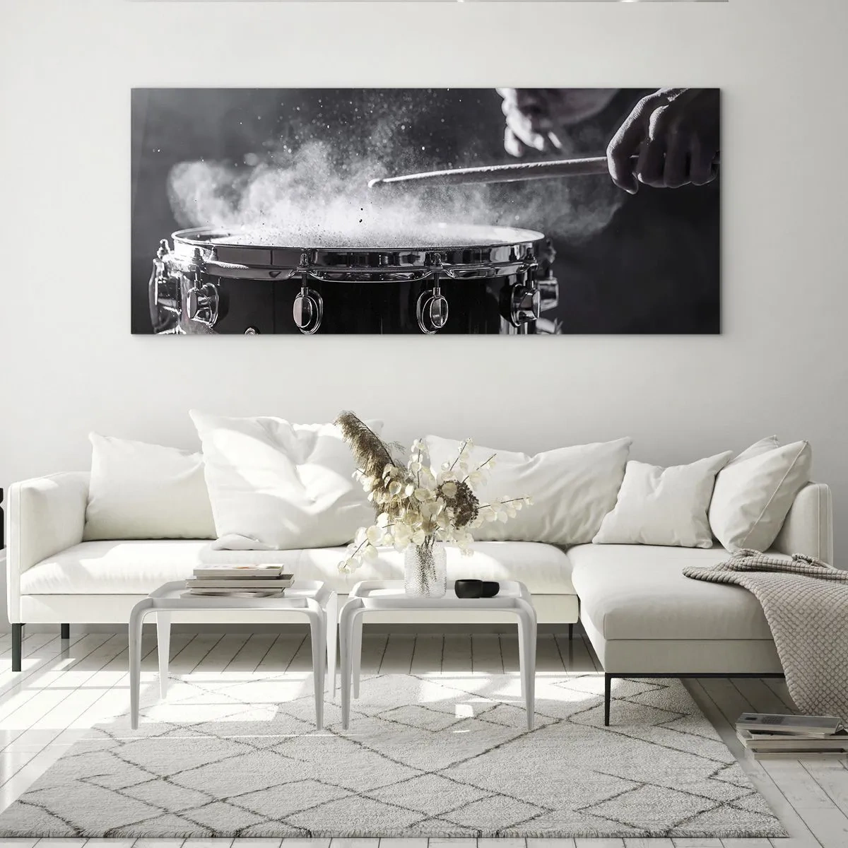 Impression sur verre - Image sur verre - Tempo de la musique - 100x40 cm