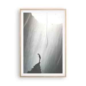Affiche dans un chêne clair - Poster - Il y a toujours une issue - 61x91 cm