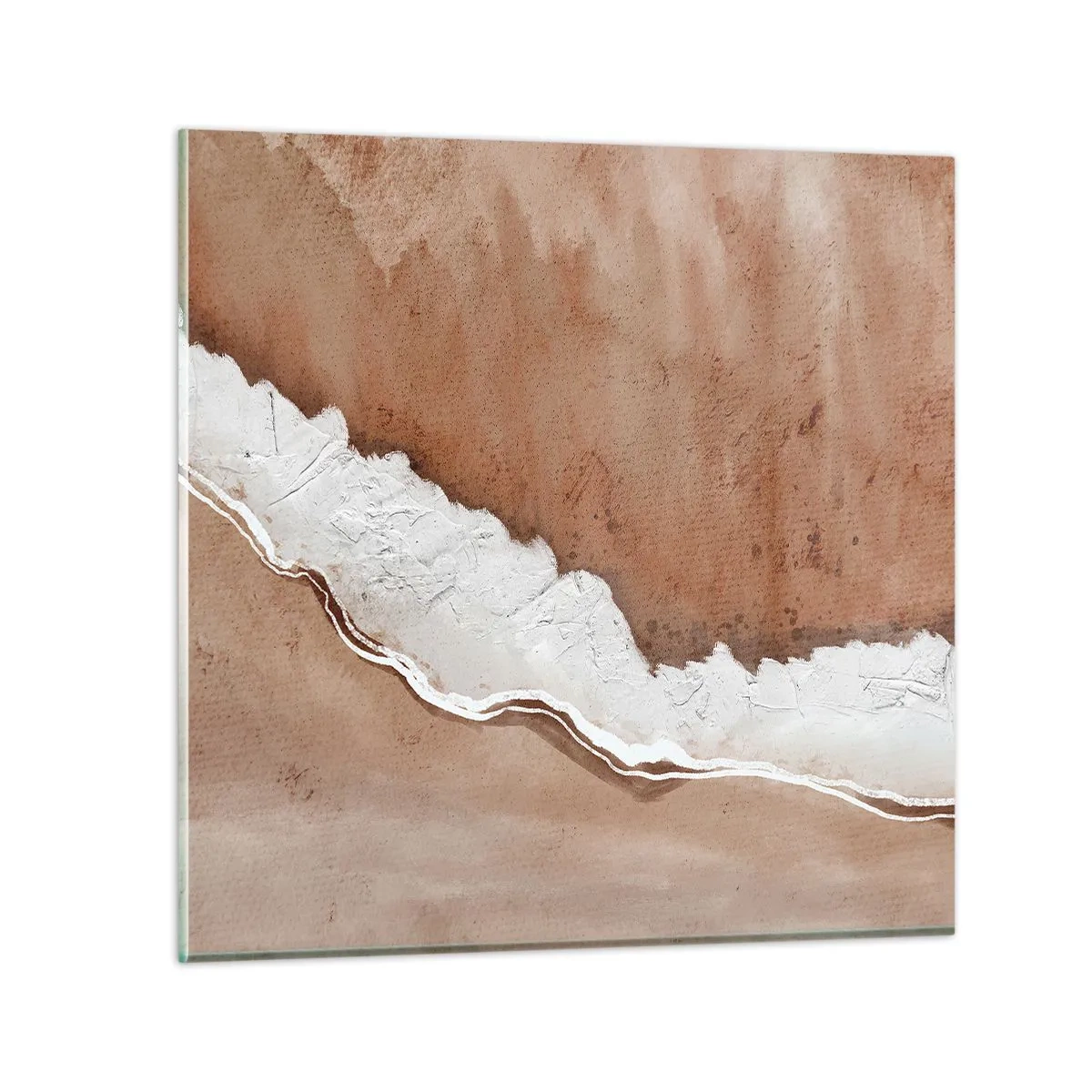 Impression sur verre - Image sur verre - Dans des couleurs de la terre - 30x30 cm