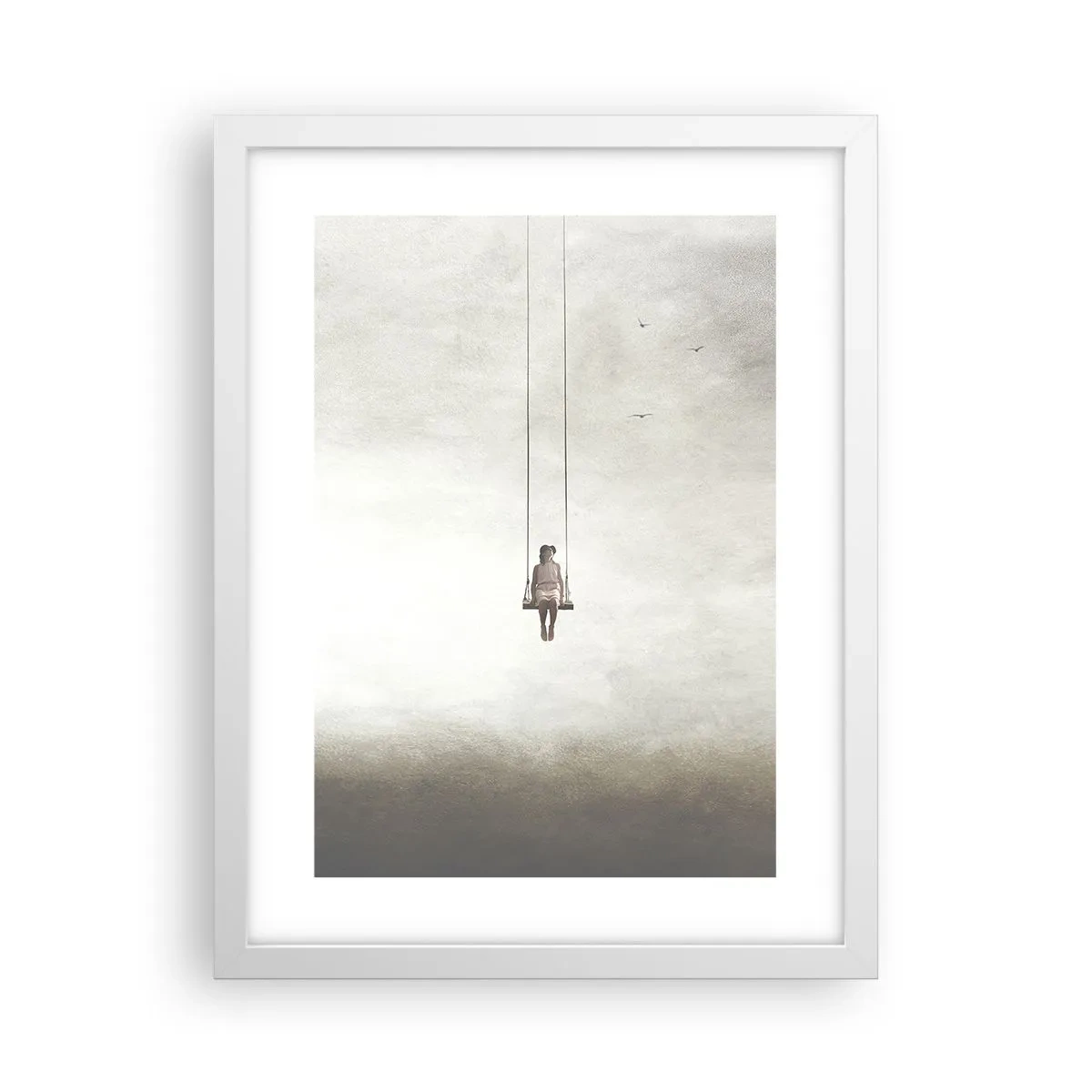 Affiche dans un cadre blanc - Poster - Enfant en nous - 30x40 cm