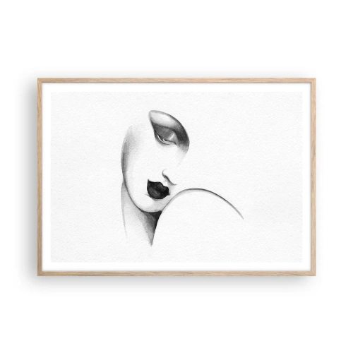 Affiche dans un chêne clair - Poster - Dans le style de Lempicka - 100x70 cm