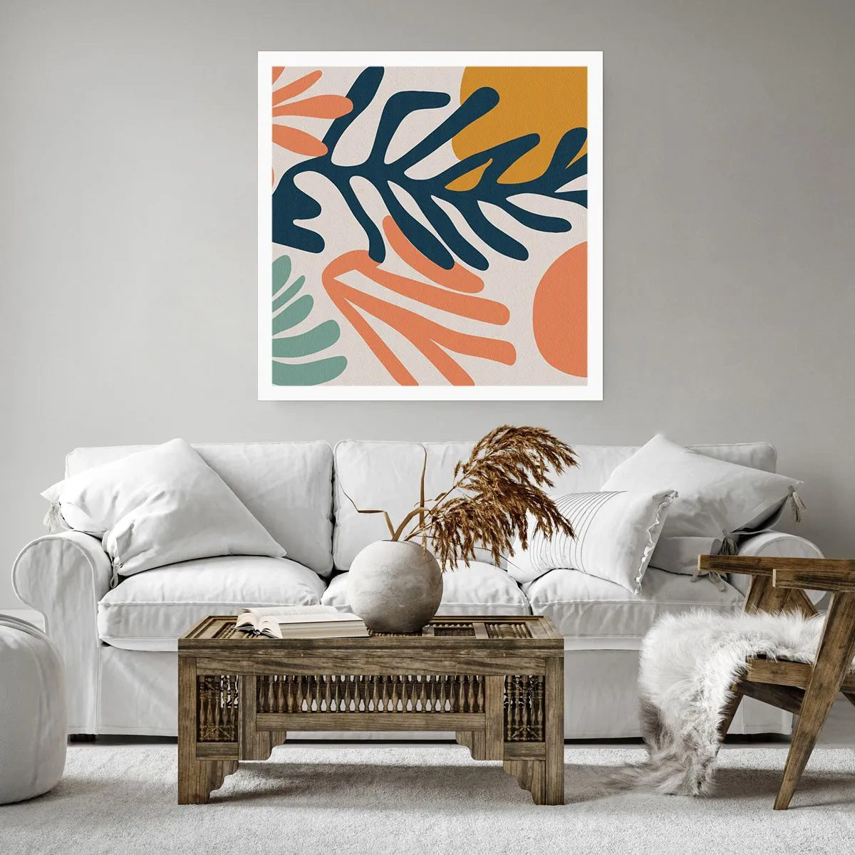 Affiche - Poster - Mers de corail - 30x30 cm