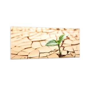 Impression sur verre - Image sur verre - La force indomptable de la vie - 100x40 cm