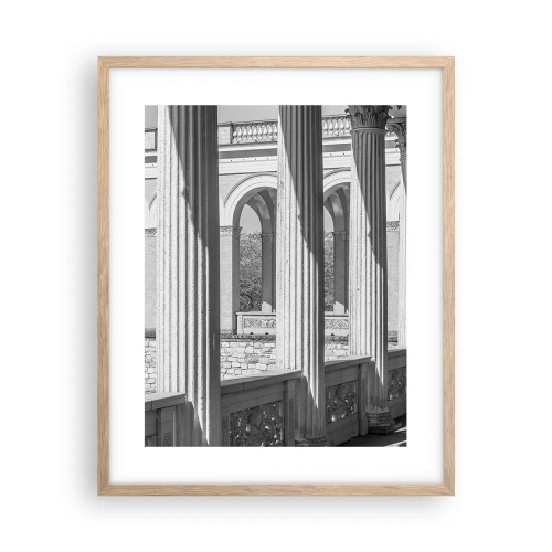 Affiche dans un chêne clair - Poster - Arcade ensoleillée - 40x50 cm