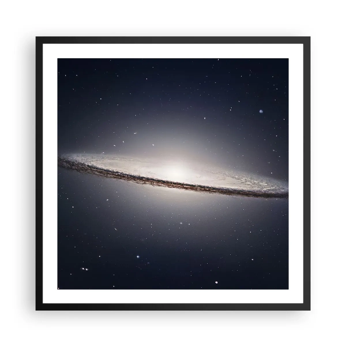 Affiche dans un cadre noir - Poster - Il y a bien longtemps, dans une galaxie très lointaine… - 60x60 cm