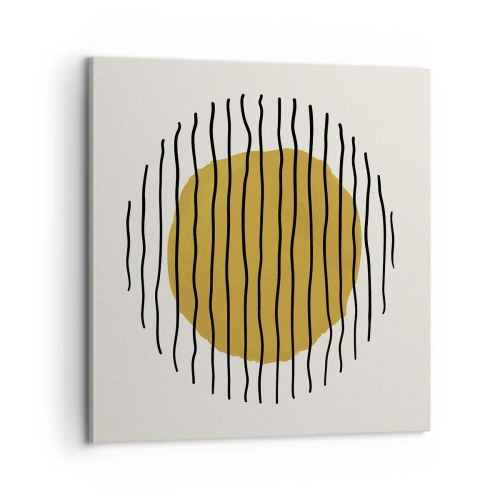 Impression sur toile - Image sur toile - Abstraction tremblante de chaleur - 60x60 cm