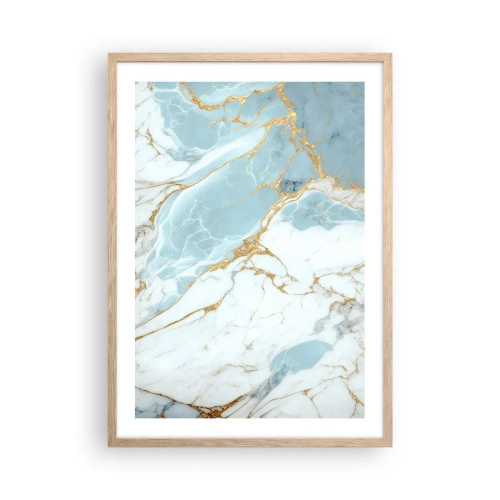 Affiche dans un chêne clair - Poster - Richesse en pierre - 50x70 cm