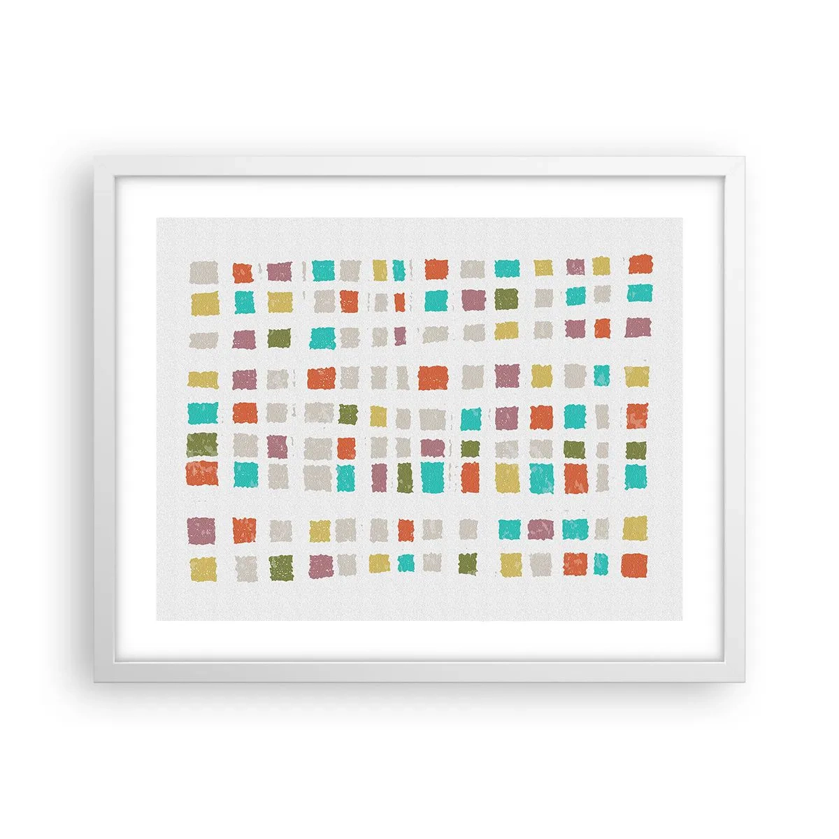 Affiche dans un cadre blanc - Poster - Jeu inconnu - 50x40 cm