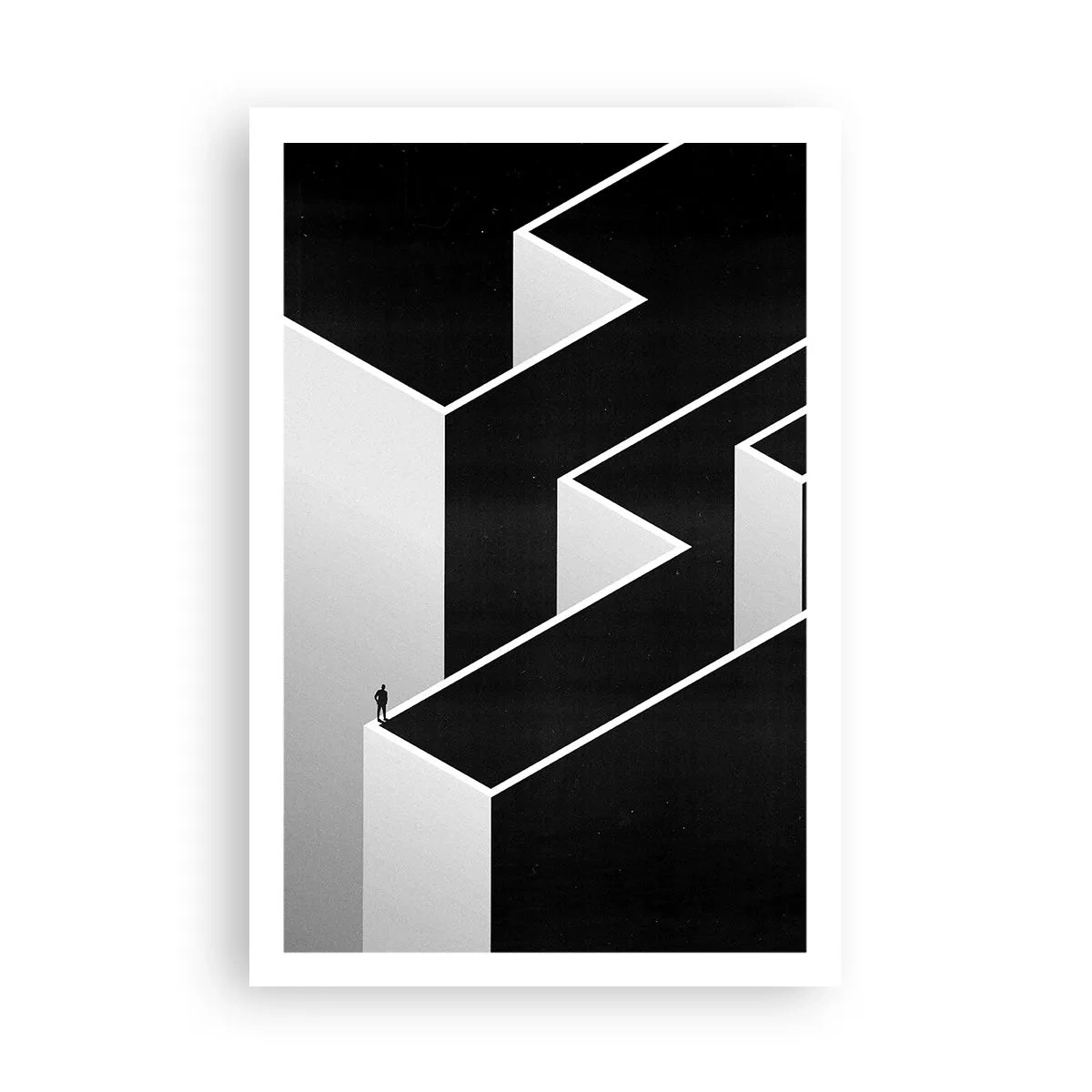 Affiche - Poster - La solitude au sommet - 61x91 cm