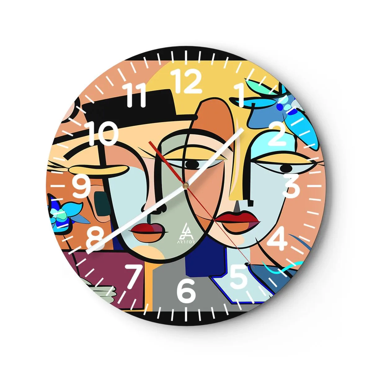 Horloge murale - Pendule murale - Le Rendez-vous de Picasso - 40x40 cm