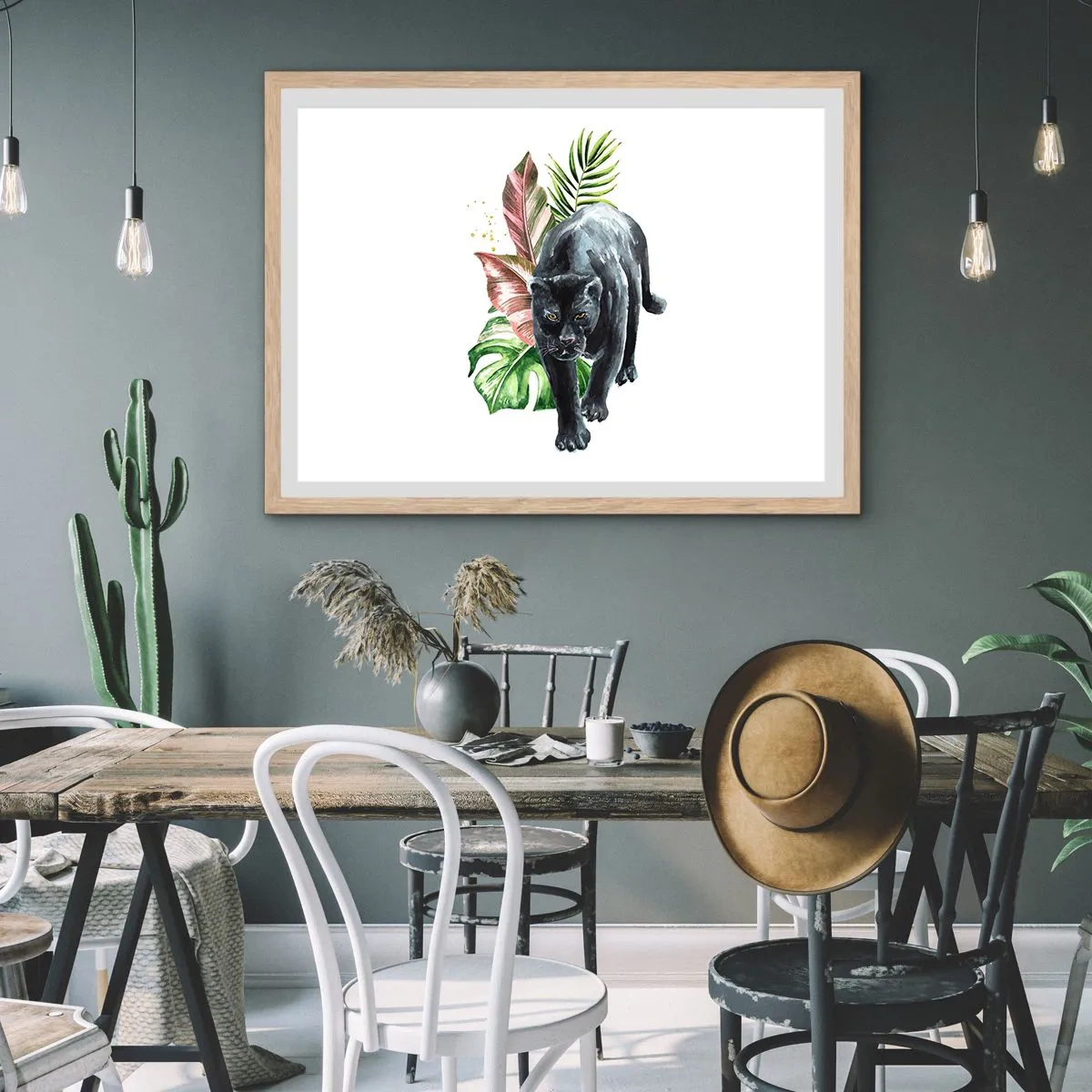 Affiche dans un chêne clair - Poster - Sauvagerie du coeur - 91x61 cm