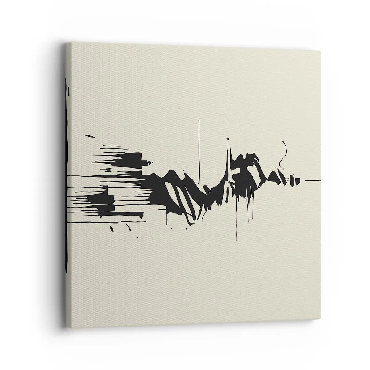 Impression sur toile - Image sur toile - Abstraction hâtive - 30x30 cm