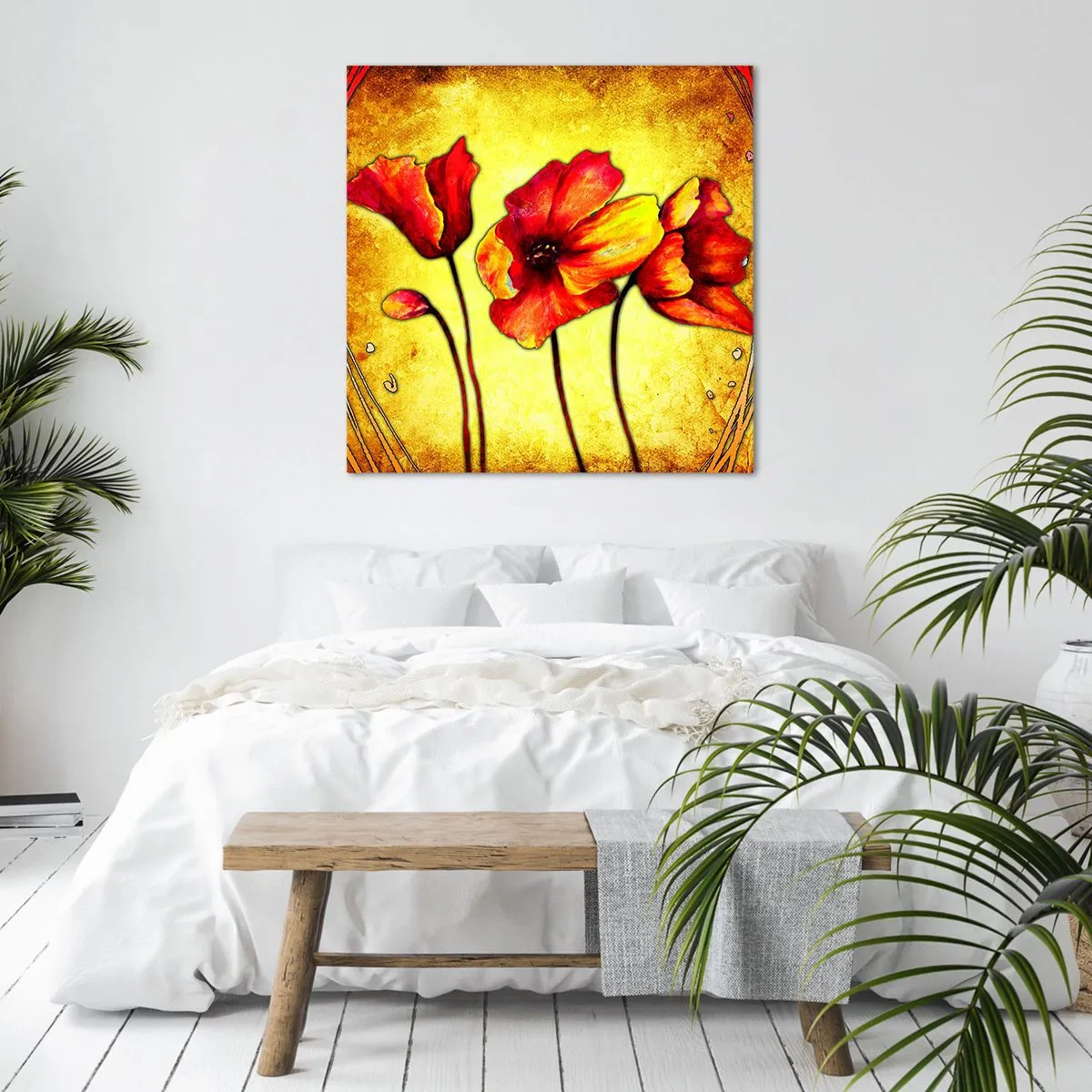 Impression sur toile - Image sur toile - Dans la décoration Art Nouveau - 50x50 cm