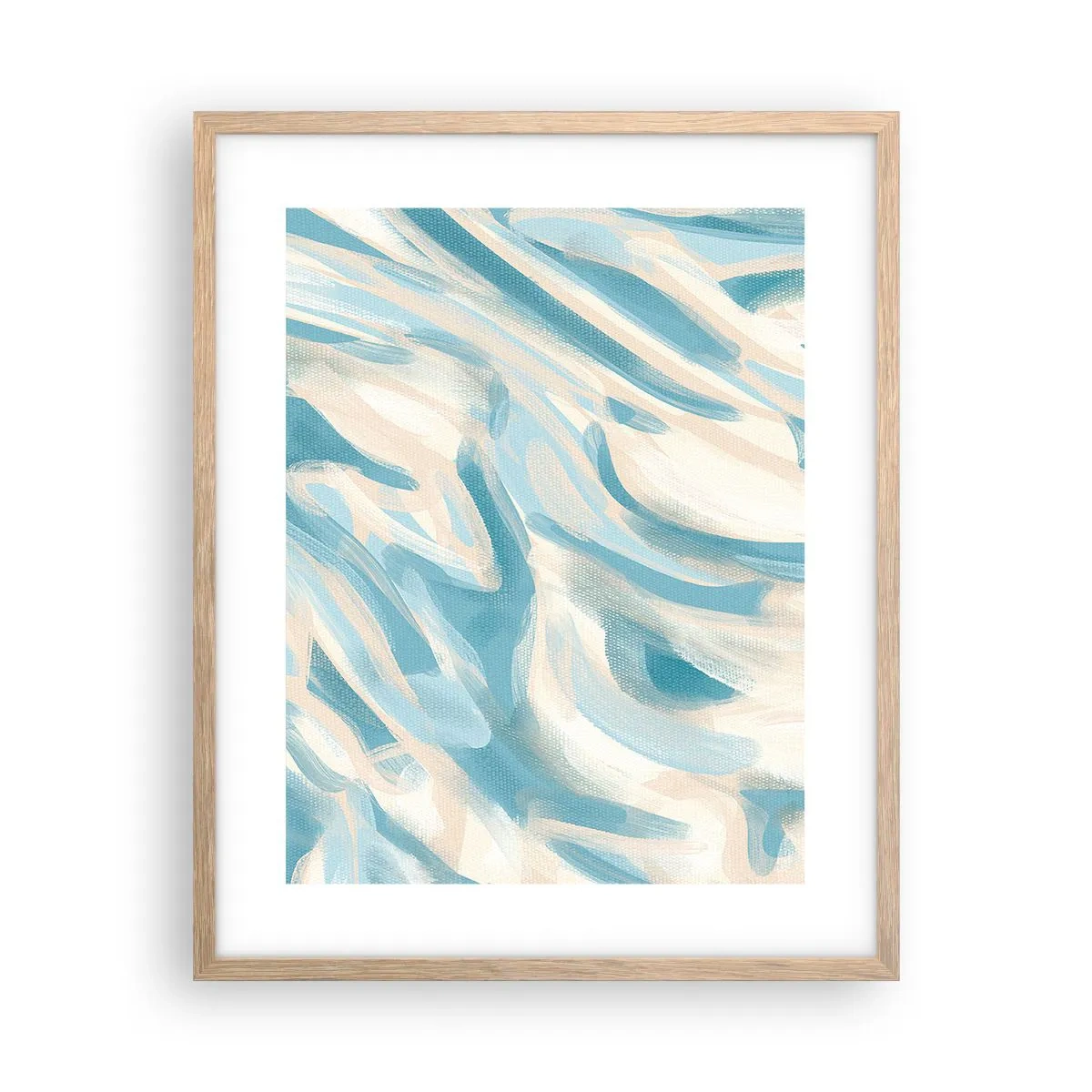 Affiche dans un chêne clair - Poster - Brise printanière - 40x50 cm