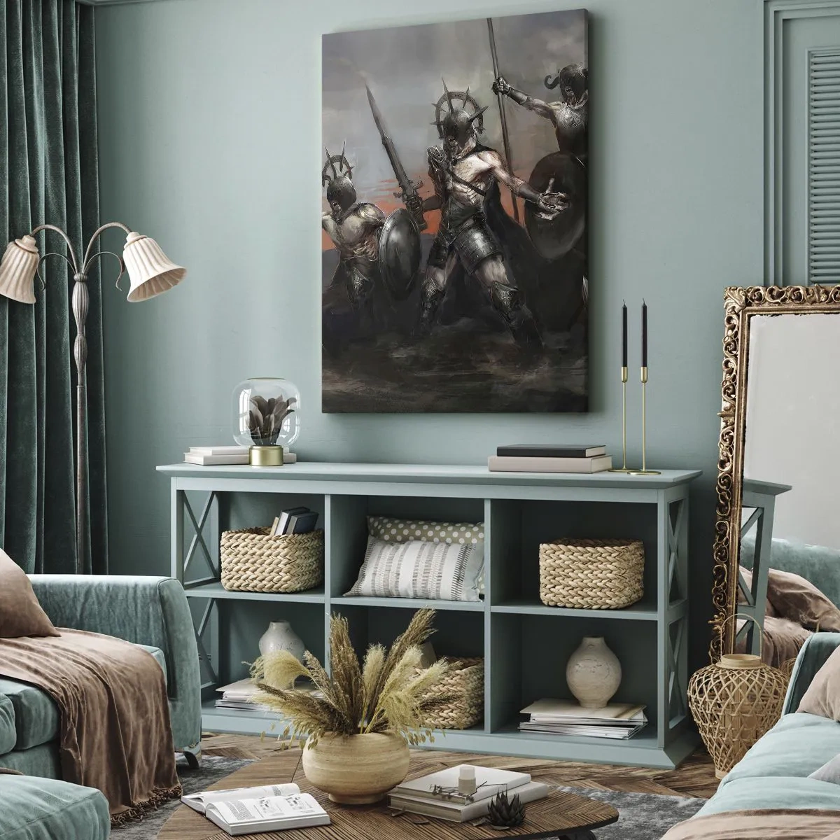 Impression sur toile - Image sur toile - Avec ou sur un bouclier - 55x100 cm