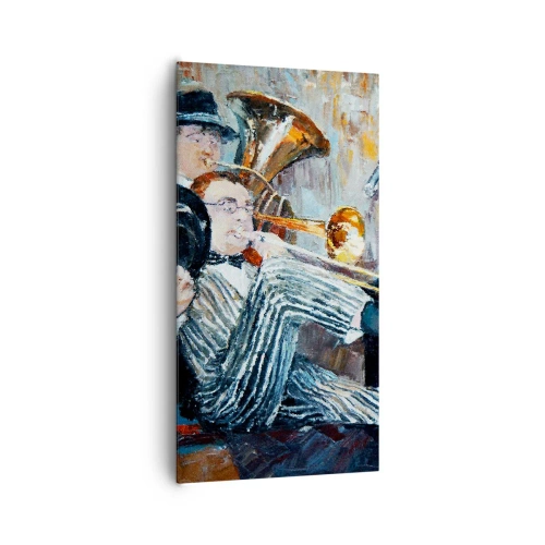 Impression sur toile - Image sur toile - C'est tout le Jazz - 65x120 cm
