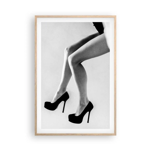 Affiche dans un chêne clair - Poster - Féminité éternelle - 61x91 cm