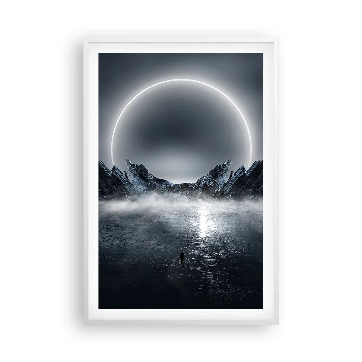 Affiche dans un cadre blanc - Poster - La fin de l'histoire - 61x91 cm