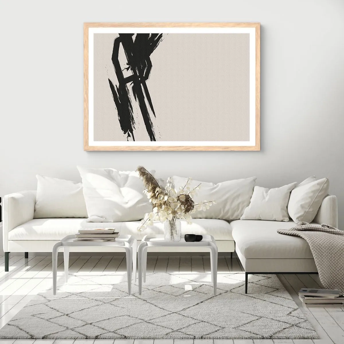 Affiche dans un chêne clair - Poster - Ruée imparable - 70x50 cm