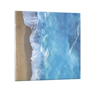 Impression sur verre - Image sur verre - La force du bleu - 30x30 cm