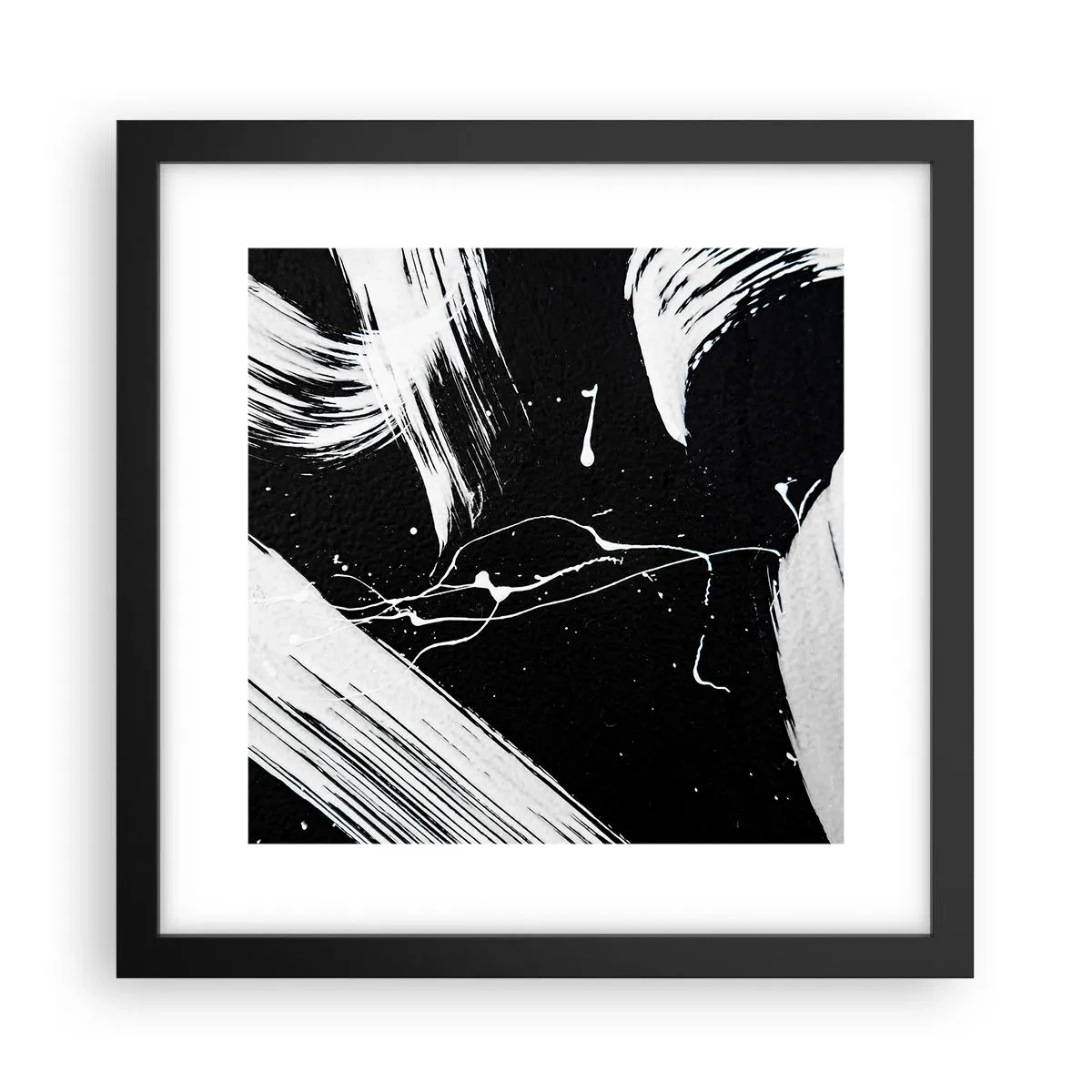 Affiche dans un cadre noir - Poster - Briser les ténèbres - 30x30 cm