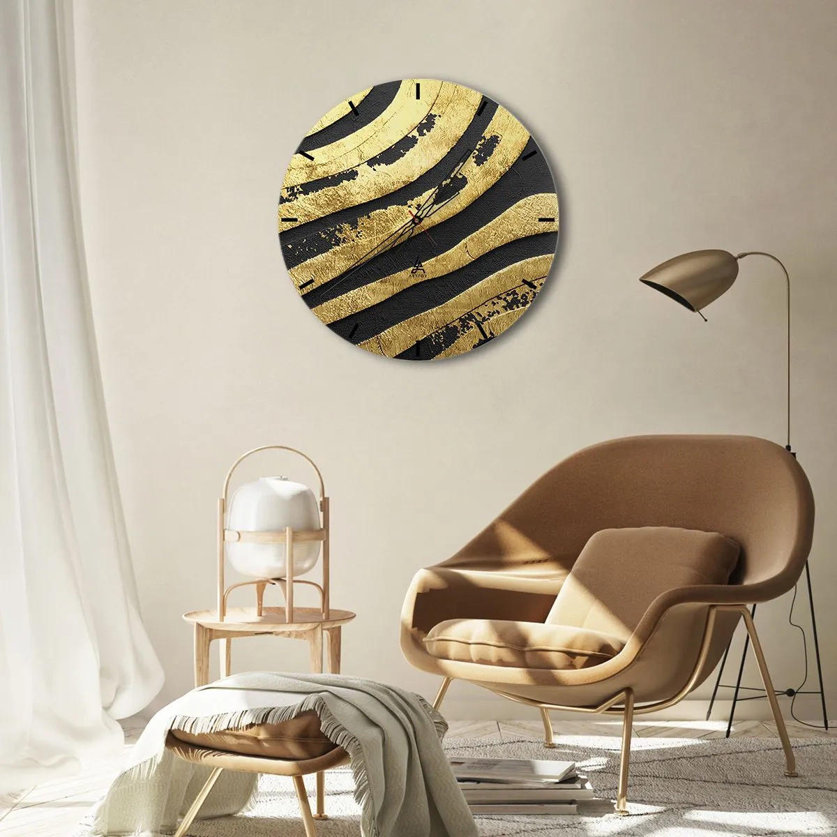 Horloge murale - Pendule murale - Tout coule - 40x40 cm