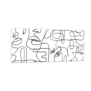 Impression sur verre - Image sur verre - Dans des émotions enchevêtrées - 100x40 cm