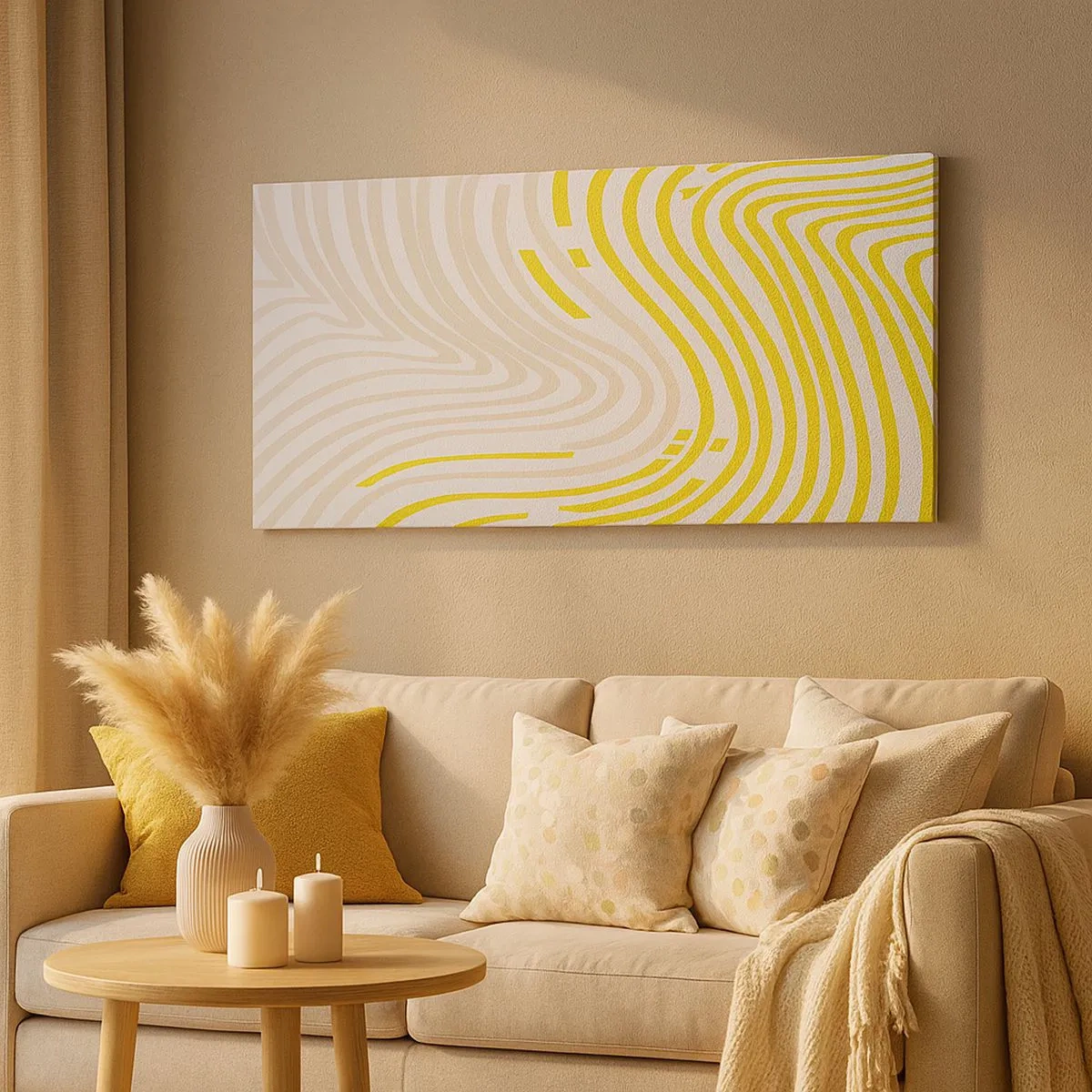 Impression sur toile - Image sur toile - Une composition au léger virage - 100x40 cm