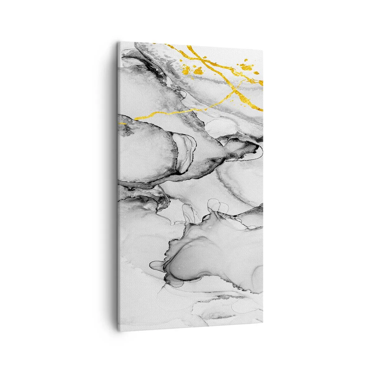 Impression sur toile - Image sur toile - Composition à motif or - 45x80 cm