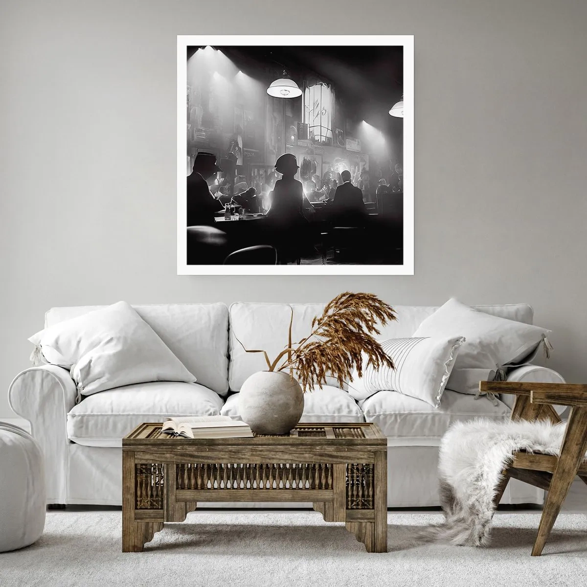 Affiche - Poster - Dans une ambiance jazz - 60x60 cm