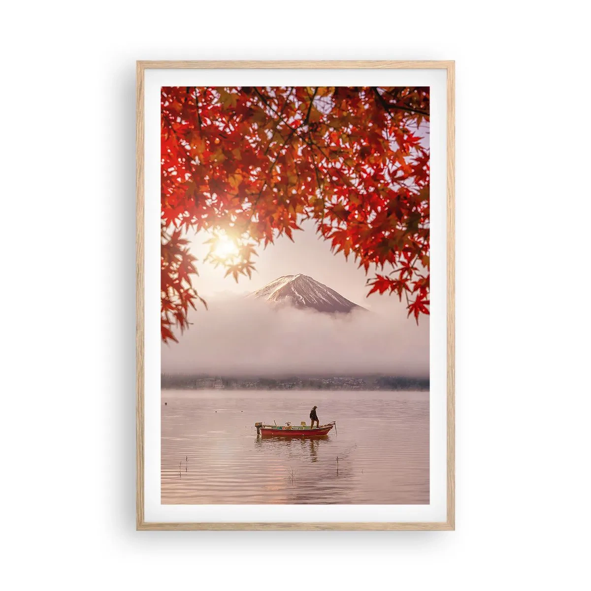 Affiche dans un chêne clair - Poster - Dans le climat japonais - 61x91 cm