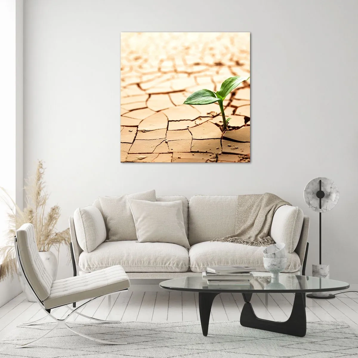 Impression sur verre - Image sur verre - La force indomptable de la vie - 30x30 cm