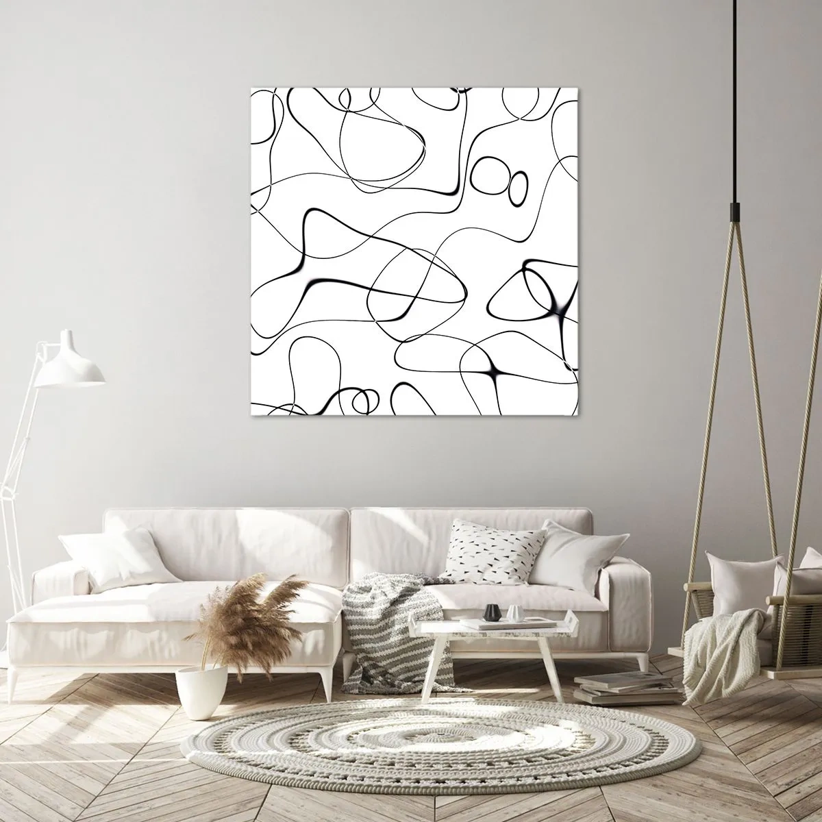 Impression sur toile - Image sur toile - Le chemin de la vie, les voies du hasard - 40x40 cm