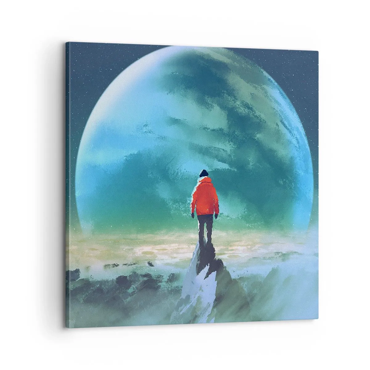 Impression sur toile - Image sur toile - Explorateur de la nouvelle terre - 60x60 cm