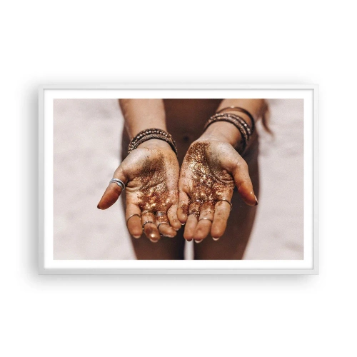 Affiche dans un cadre blanc - Poster - Un don pour vous - 91x61 cm