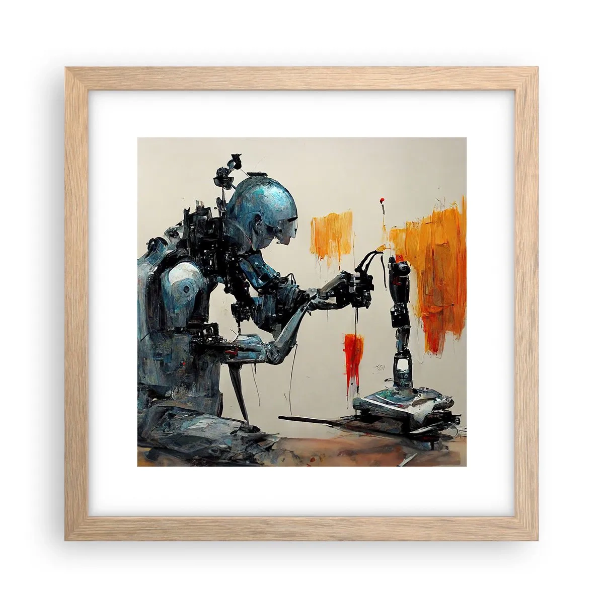 Affiche dans un chêne clair - Poster - Déjà demain… - 30x30 cm