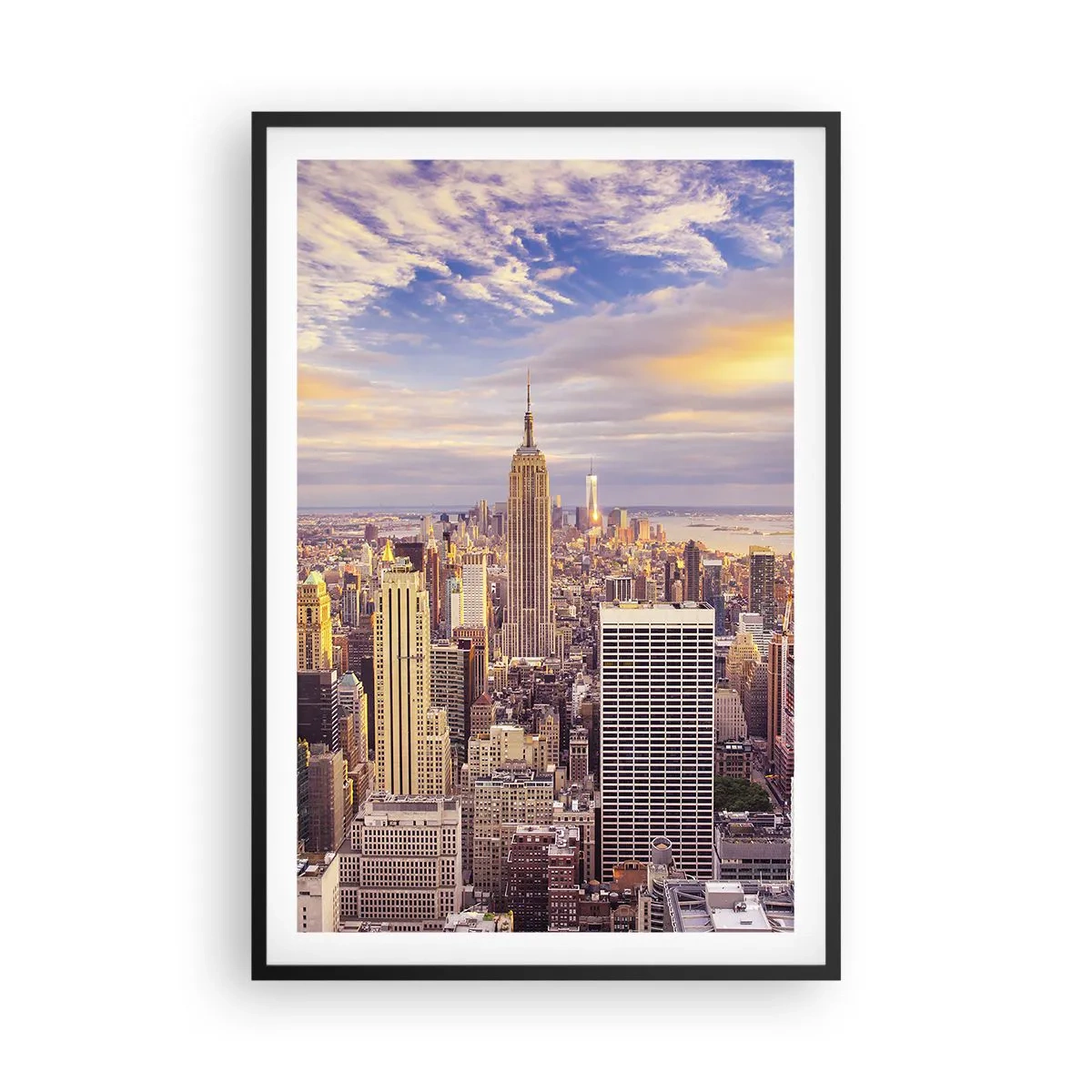 Affiche dans un cadre noir - Poster - Atteindre les nuages ​​eux-mêmes - 61x91 cm