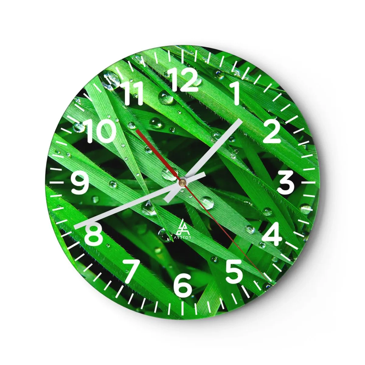 Horloge murale - Pendule murale - Jouez dans le vert - 40x40 cm