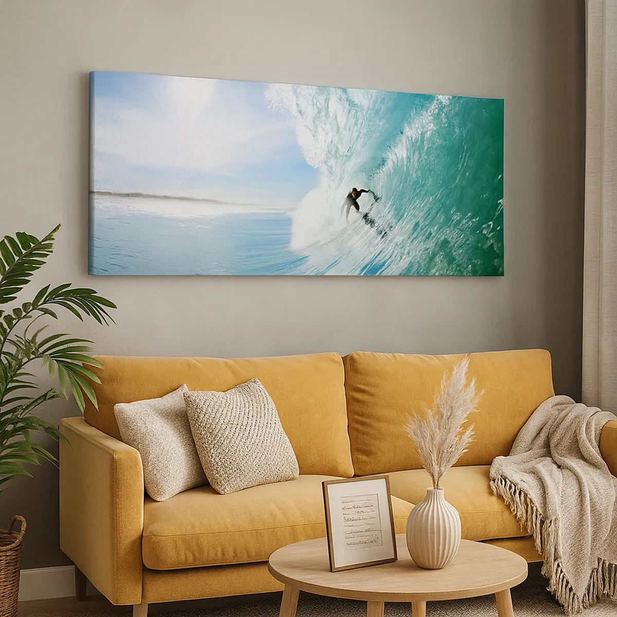 Impression sur toile - Image sur toile - Toujours sur la vague - 30x30 cm