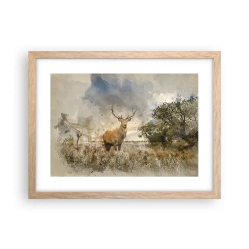 Affiche dans un chêne clair - Poster - Dignité - force - majesté - 40x30 cm