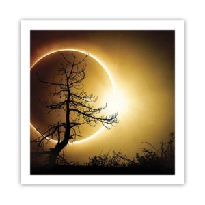 Affiche - Poster - Éclipse totale - 60x60 cm