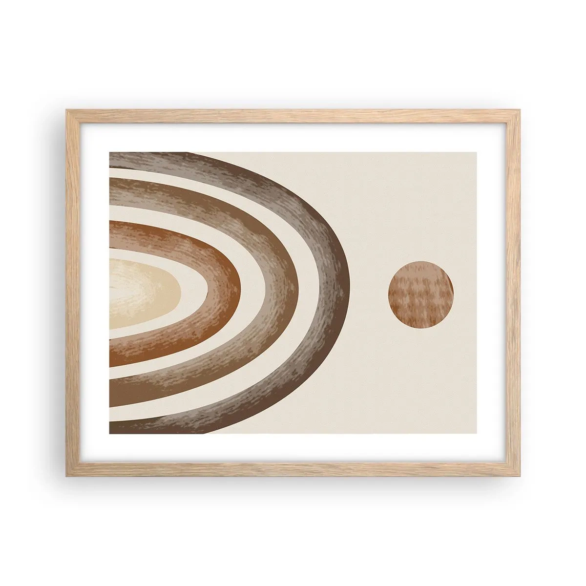 Affiche dans un chêne clair - Poster - Dans une galaxie lointaine - 50x40 cm