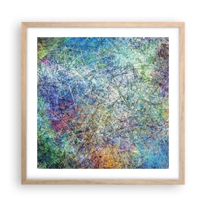 Affiche dans un chêne clair - Poster - Ce n'est pas si simple - 50x50 cm